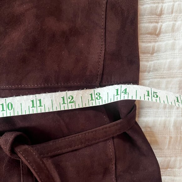 Vince 100% Lamb leather Suede Dress - 4 - Picture 6 of 15